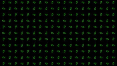 Christmas-Tree-Tiled-Background-Animation-Pattern-in-Glowing-Green-and-Black