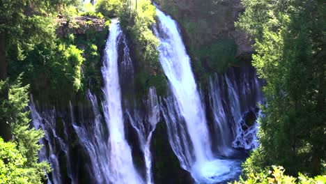 4K-slow-motion-video-of-Burney-Falls-in-Shasta-County,-California