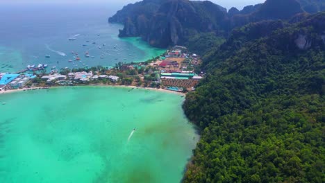 Aerial-view-of-the-tropical-island-Koh-Phi-Phi-Don
