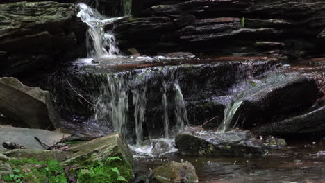 Ein-Kleiner-Wasserfall-Im-Wald