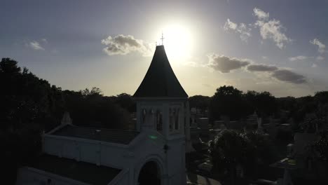 Droning-A-New-Orleans-cemetery-as-the-sunsets