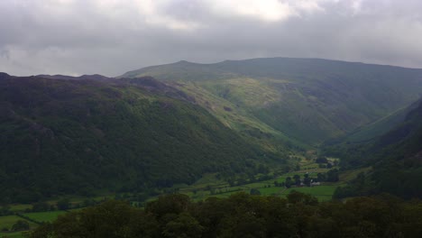 slow-panning-shot-of-Stonethwaite-valley-and-Borrowdale-from-High-Doad-in-the-English-Lake-District