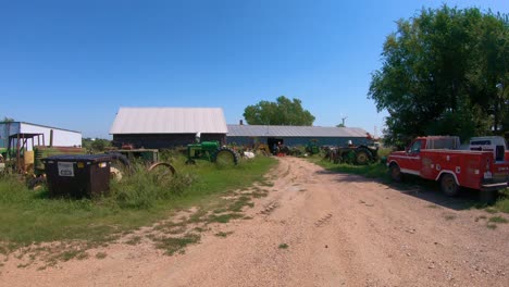 Panoramic-view-of-a-farmstead-in-central-Nebraska-USA
