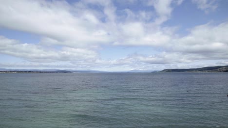 Una-Vista-Amplia-Del-Lago-Taupo-En-Nueva-Zelanda