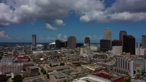 Droning-on-a-Blue-sky-day-towards-the-Superdome-in-New-Orleans