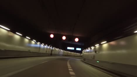 Hyper-lapse-taked-from-a-motorcycle-while-overtake-many-cars-going-away-from-the-city