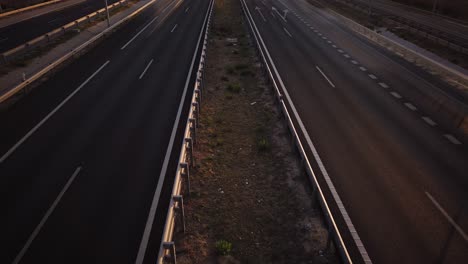 A-motion-lapse-shot-over-the-highway-of-ttraffic