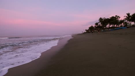 Sunrise-at-Berewa-beach-in-Canggu,-Bali