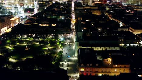 Droning-a-side-road-in-the-French-Quarter-revealing-the-City-of-New-Orleans