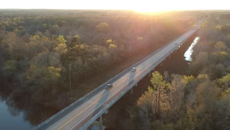 Bridge-sunset-shot-from-Drone