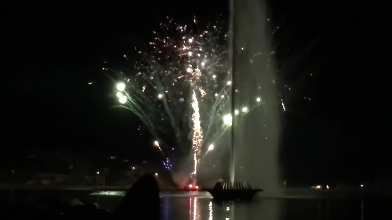 Premium stock video Close up of fireworks on the fourth of july at
