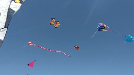 Kite-festival-in-Huntington-Beach,-California.-3-9-19