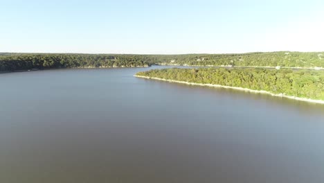 This-is-an-aerial-video-of-Bridgeport-Lake-in-Texas