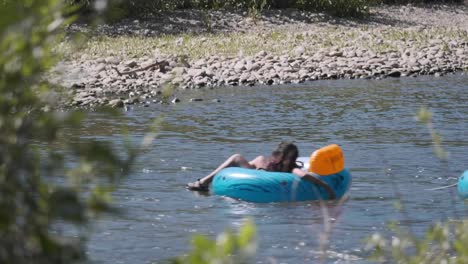 Boise,-Idaho,-August-31,-2019---People-floating-down-the-Boise-river-on-the-last-open-day-of-the-season