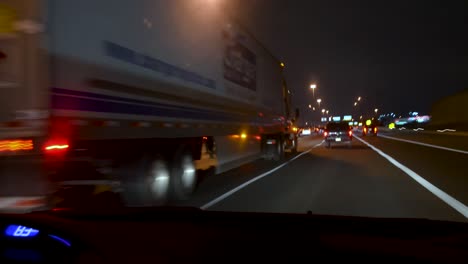Time-lapse-of-Driving-POV-at-Night---Side-Streets-and-Highway