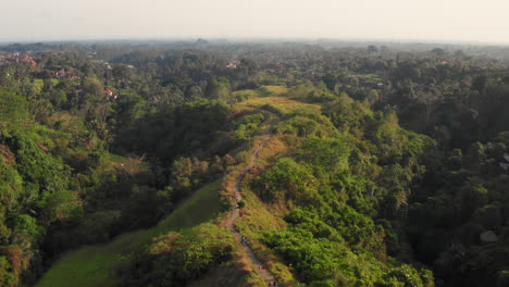 The-Ubud-ridge-walk-during-sunset.-Aerial-shot