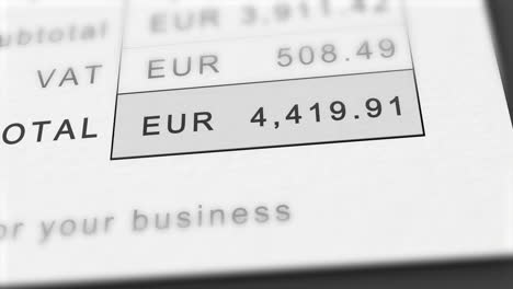 Nahaufnahmeanimation-Der-Wachsenden-Rechnungssumme-In-Euro---Stilisiert-Als-Eur