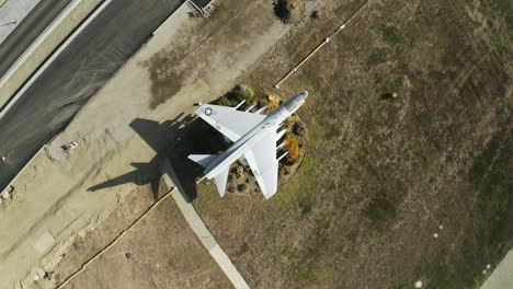 Fighter-jet-display-on-military-base