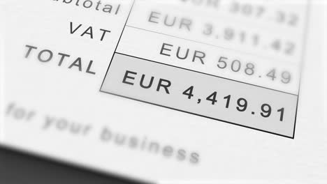 Animierte-Wachsende-Rechnungssumme-In-Euro---Stilisiert-Als-Eur---Inklusive-Mehrwertsteuer