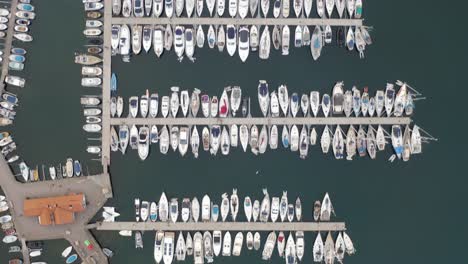Drone-flight-over-a-yacht-harbour