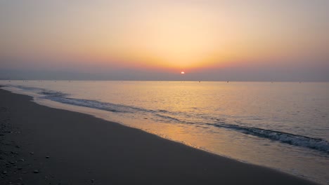 Sunrise-by-the-sea-panoramic-shot