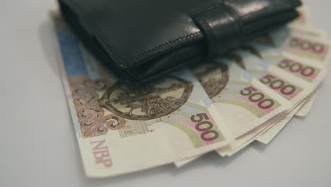 Panoraming-500-polish-zloty-under-black-wallet