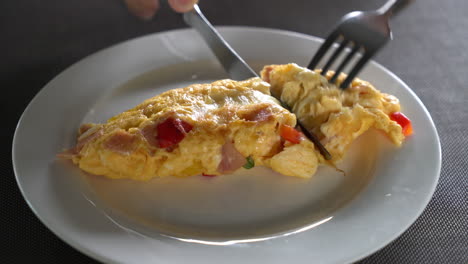 Omelett-Auf-Dem-Teller-Zum-Frühstück