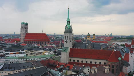 Aerial-Munich-Germany-Church-Town-Europe-German