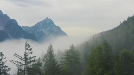 Europe-Mountains-Aerial-Drone-Foggy-Morning-Clouds-Travel
