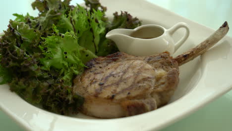 pork-chop-steak-with-salad