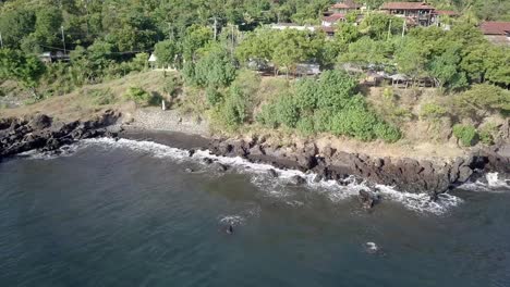 aerial-shot-of-the-beach-with-sedimentary-rocks-in-Bali