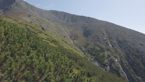 Vista-Asombrosa-Desde-La-Ruta-De-Senderismo-Hasta-La-Montaña-Krivan-En-Los-Altos-Tatras-En-Eslovaquia---Toma-Aérea