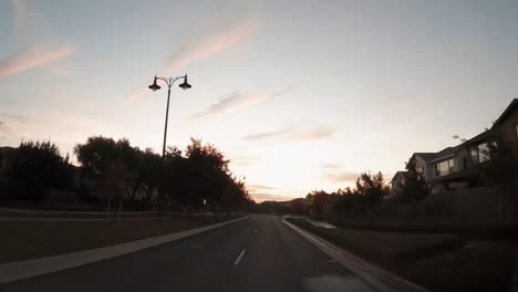 An-early-morning-drive-through-a-neighborhood