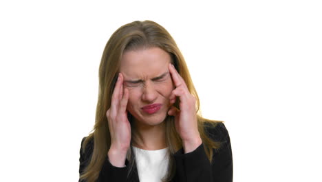 Business-woman-suffering-for-severe-headache