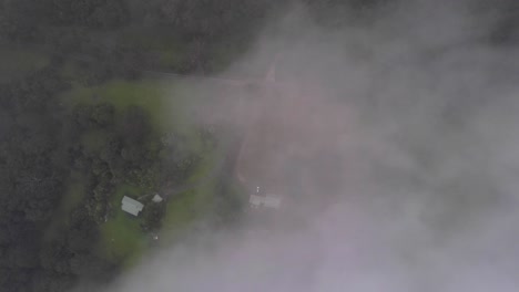 Luftaufnahme,-Die-Durch-Die-Wolken-Fliegt-Und-Die-üppigen-Grünen-Beerenfelder-Enthüllt,-Darunter-NSW,-Australien