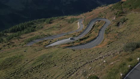 Schöne-Landschaftlich-Reizvolle-Route-In-Österreich,-Aufgenommen-Mit-Drohne-In-4k,-24fps