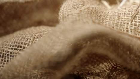 Close-up-shot-of-burlap-texture
