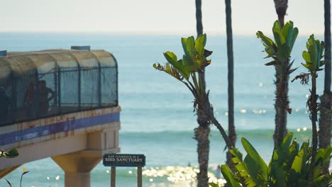 A-beautiful-sunny-day-in-Orange-County-at-a-popular-local-beach-in-San-Clemente-Calfornia