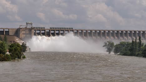 Whitewater-pours-from-hydro-dam-spillways-to-relieve-spring-flooding