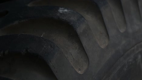 Close-up-view-of-a-tanks-tyre,-London,-United-KIngdom