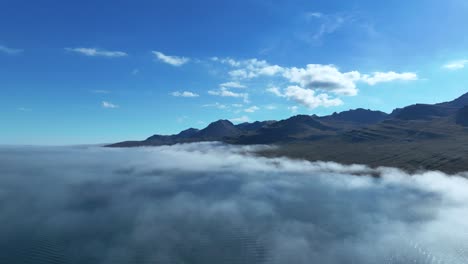 Faskrudsfjordur-Fjord-With-Low-Clouds-In-East-Iceland---hyperlapse