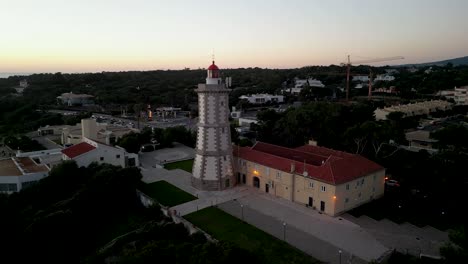 Asteroid-movement-of-Guia-Lighthouse---Cascais,-Portugal