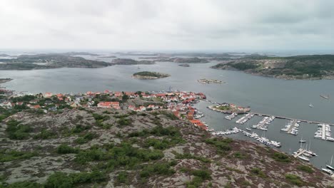 Fjallbacka,-Sweden-Archipelago-Drone-Pan