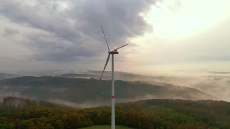 drone-shot-of-a-wind-turbine