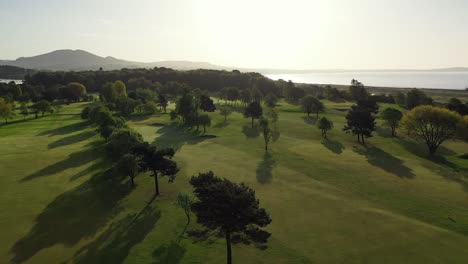 Aerial-Flyover-of-Golf-Course
