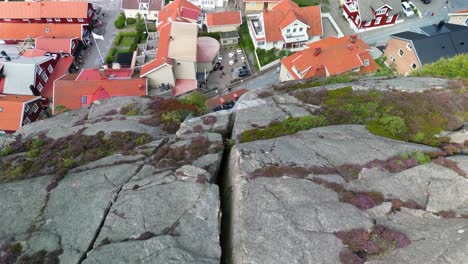 Fjallbacka,-Sweden-Cliff-Crack-Drone-Pan