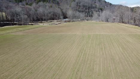 Farming-Field-in-Valley-Cruises-Boone,-NC-in-winter-time