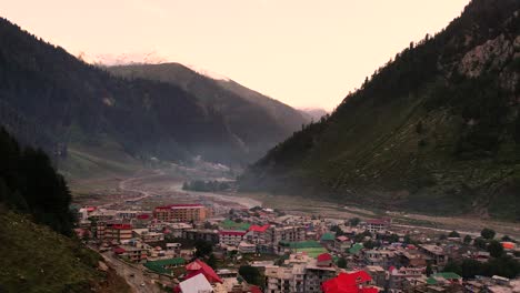 aerial-view-of-naran-town-and-market,-kpk,-pakistan