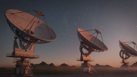Toma-De-Establecimiento-De-Un-Gran-Conjunto-De-Radiotelescopios-En-El-Desierto