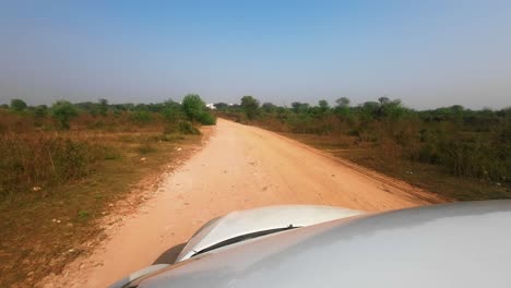 ranthambore-national-park-safari-road-Sawai-Madhopur-in-Rajasthan-car-pov-safari-off-road-sun